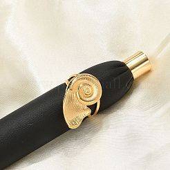 女性用カタツムリ 304 ステンレススチール オープンカフリング  18KGP本金メッキ  カタツムリ：23.5x16mm  調整可能&nbsp;RJEW-Q007-03G