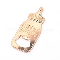 亜鉛合金栓抜き  フィーダー  ライトゴールド  ホワイト  78.5x36x3mm&nbsp;AJEW-WH0162-49C