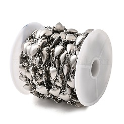 304 Stainless Steel Heart Link Chains&nbsp;CHS-C016-20P
