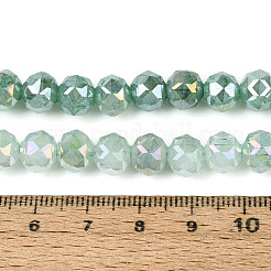 Anti-Tarnish Electroplate Glass Beads Strands&nbsp;GLAA-N064-8mm-10