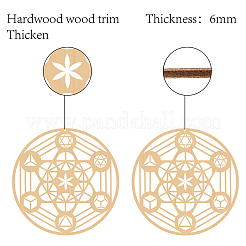 Chakra Theme Laser Cut Wooden Wall Sculpture&nbsp;WOOD-WH0113-039