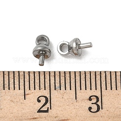 304 Stainless Steel Cup Pearl Peg Bails Pin Pendants&nbsp;STAS-L300-004B-P