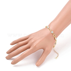 Brass Horse Eye Link Bracelets&nbsp;BJEW-JB05628