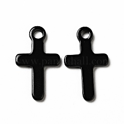 スプレー塗装された201ステンレススチールペンダント  クロスチャーム  ミックスカラー  21x12.5x2mm  穴：2mm&nbsp;STAS-G304-08
