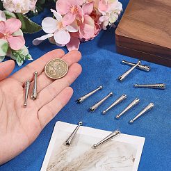 亜鉛合金コードエンド12個  ボロタイエンドキャップ  コーン  プラチナ  34x6mm  内径：5mm&nbsp;FIND-CA0011-78P
