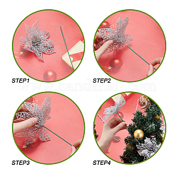 Christmas Theme Decoration 28Pcs Plastic Artificial Flower & Plant&nbsp;DIY-FH0003-14