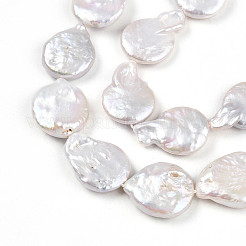 Natural Nucleate Keshi Pearl Beads Strands&nbsp;PEAR-S018-03H