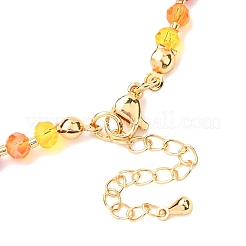 Porcelain Fish Pendant Rainbow Color Glass Beaded Necklaces for Friends and Couples&nbsp;LS-KF3974-2