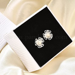Natural Pearl Ear Studs&nbsp;EJEW-L099-10S