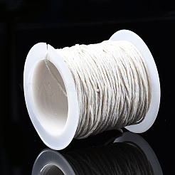 木綿糸ワックスコード  乳白色  1mm  約10.93ヤード（10m）/ロール&nbsp;YC-TD001-1.0mm-10m-102