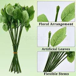 40Pcs 2 Styles Plastic Artificial Flower Bracket Base & Branch for DIY Craft Flower Arrangement Supplies&nbsp;AJEW-SP0003-85