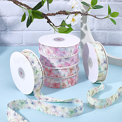 1Roll Single Face Printed Polyester Satin Ribbon&nbsp;SRIB-CY0001-47E
