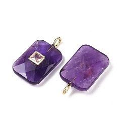 Natural Amethyst Pendants&nbsp;LS-G-I391-03G-10