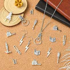 90Pcs 9 Styles Tibetan Style Alloy Pendants Sets&nbsp;TIBEP-CJ0003-55