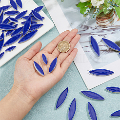 200gの馬の目のモザイクピース  セラミックモザイクタイル  DIYの工芸品の家の装飾芸術のために  ダークブルー  25~50x8.5~13.5x4.5~5mm  約67個/200g&nbsp;FIND-DC0005-43