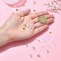 760Pcs 7 Styles Brass & Plastic Ear Nuts&nbsp;FIND-YW0004-99