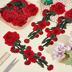 Polyester Embroidery Cloth Iron On/Sew On Patches&nbsp;DIY-WH0589-78