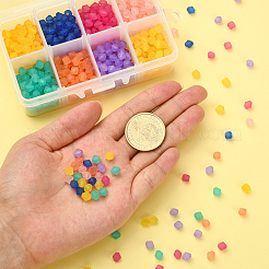 800Pcs 8 Colors Frosted Acrylic Beads&nbsp;MACR-CJ0001-27