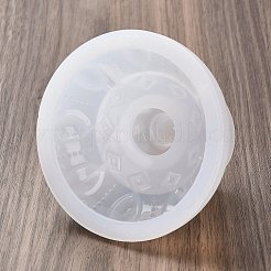 DIYキャンドルシリコンモールド  キャンドル作り用  コラム  ホワイト  9.5x6.2cm  内径：7.6のCM&nbsp;AJEW-M227-02B