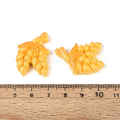 不透明樹脂デコデンカボション  フリンジ  ゴールド  29x20x7mm&nbsp;RESI-N051-08