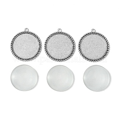 DIY Blank Tibetan Style Alloy Pendants Making Kit&nbsp;DIY-FS0005-80E