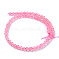 天然石ホワイトジェイドビーズ  ラウンド  染め  パールピンク  6mm  穴：1mm  約58~61個/連  37.5~38.5cm&nbsp;G-G766-A-20