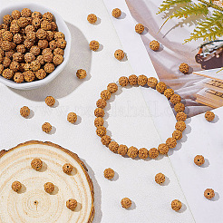 120Pcs 2 Styles Natural Rudraksha Beads&nbsp;WOOD-DC0001-06
