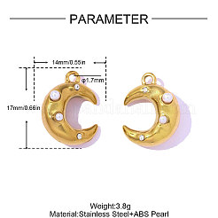 304 Stainless Steel Rhinestone Pendants&nbsp;STAS-OY016-19G