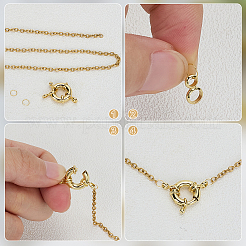 20Pcs 2 Colors Rack Plating Brass Spring Clasps&nbsp;KK-ME0003-47