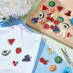 Mixed Fruit Embroidered Cloth Patch&nbsp;PATC-WH0009-67
