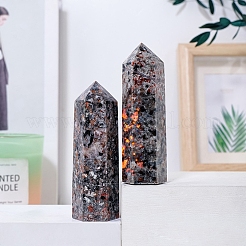 Point Tower Natural Fluorescent Syenite Rock Home Display Decoration&nbsp;PW-WG91074-02