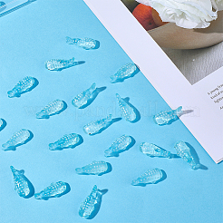50Pcs Transparent Resin Cabochons&nbsp;RESI-ME0001-40