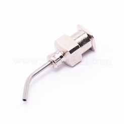 ステンレス鋼の鈍い先端の分配針  ステンレス鋼色  22.5~25x6~6.5x5.5mm  穴：4mm  ヘッド：1.27mm&nbsp;TOOL-WH0121-60D