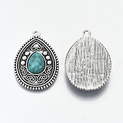Tibetan Style Alloy Pendants&nbsp;PALLOY-N155-44-NR