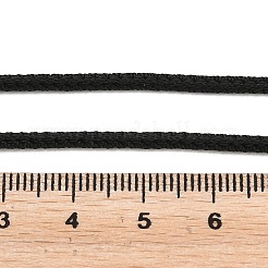 1mポリコットン編み紐  壁掛け用  工芸  ギフト包装  ブラック  2.5mm  約1.09ヤード（1m）/バンドル&nbsp;LS-OCOR-XCP0003-13