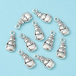 合金のチベット風チャーム  クリスマス雪だるま  鉛フリー＆カドミウムフリー  アンティークシルバー  23x10.5x3mm  穴：2mm&nbsp;X-TIBEP-GC155-AS-RS