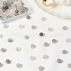 Natural Gemstone Cloudy Quartz Round Beads Strands&nbsp;G-OC0001-17