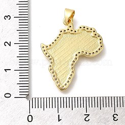 Rack Plating Brass with Cubic Zirconia Pendants&nbsp;KK-Z086-37G