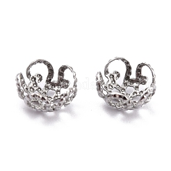 Tarnish Resistant 5-Petal 304 Stainless Steel Bead Caps&nbsp;STAS-M212-03B
