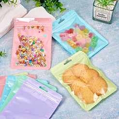 25Pcs 5 Colors Rectangle Plastic Yin-Yang Resealable Packaging Bags&nbsp;ABAG-TA0001-27B