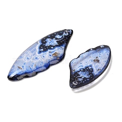 4Pcs 4 Styles Transparent Epoxy Resin Pendants&nbsp;RESI-B032-01C