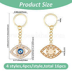 Alloy Rhinestone Keychain&nbsp;KEYC-FH00055