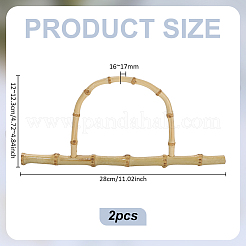 Bamboo Bag Handles&nbsp;DIY-WH0750-206