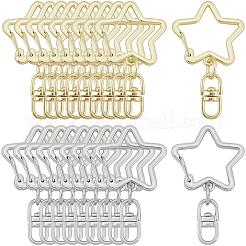 20Pcs 2 Colors Zinc Alloy Swivel Clasps&nbsp;FIND-SP0004-18