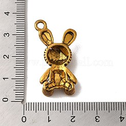 Tibetan Style Alloy Pendant Rhinestone Settings&nbsp;FIND-A038-17AG