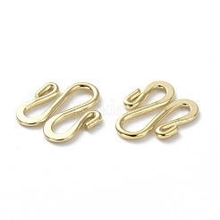 Brass S Hook Clasps&nbsp;KK-L205-05