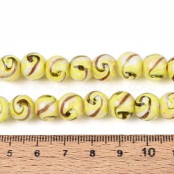 Handmade Gold Sand Lampwork Beads&nbsp;LAMP-T024-11E