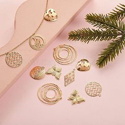 20Pcs 10 Style Brass Pendants&nbsp;KK-SZ0001-35G