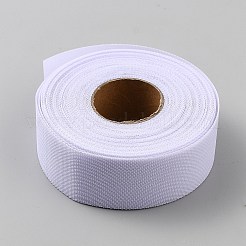 10mの光ファイバーリボン  アクセサリー縫製用  ホワイト  1-3/8インチ（35mm）&nbsp;OCOR-WH0070-239