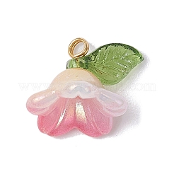 Acrylic Flower Charms&nbsp;PALLOY-TA00250